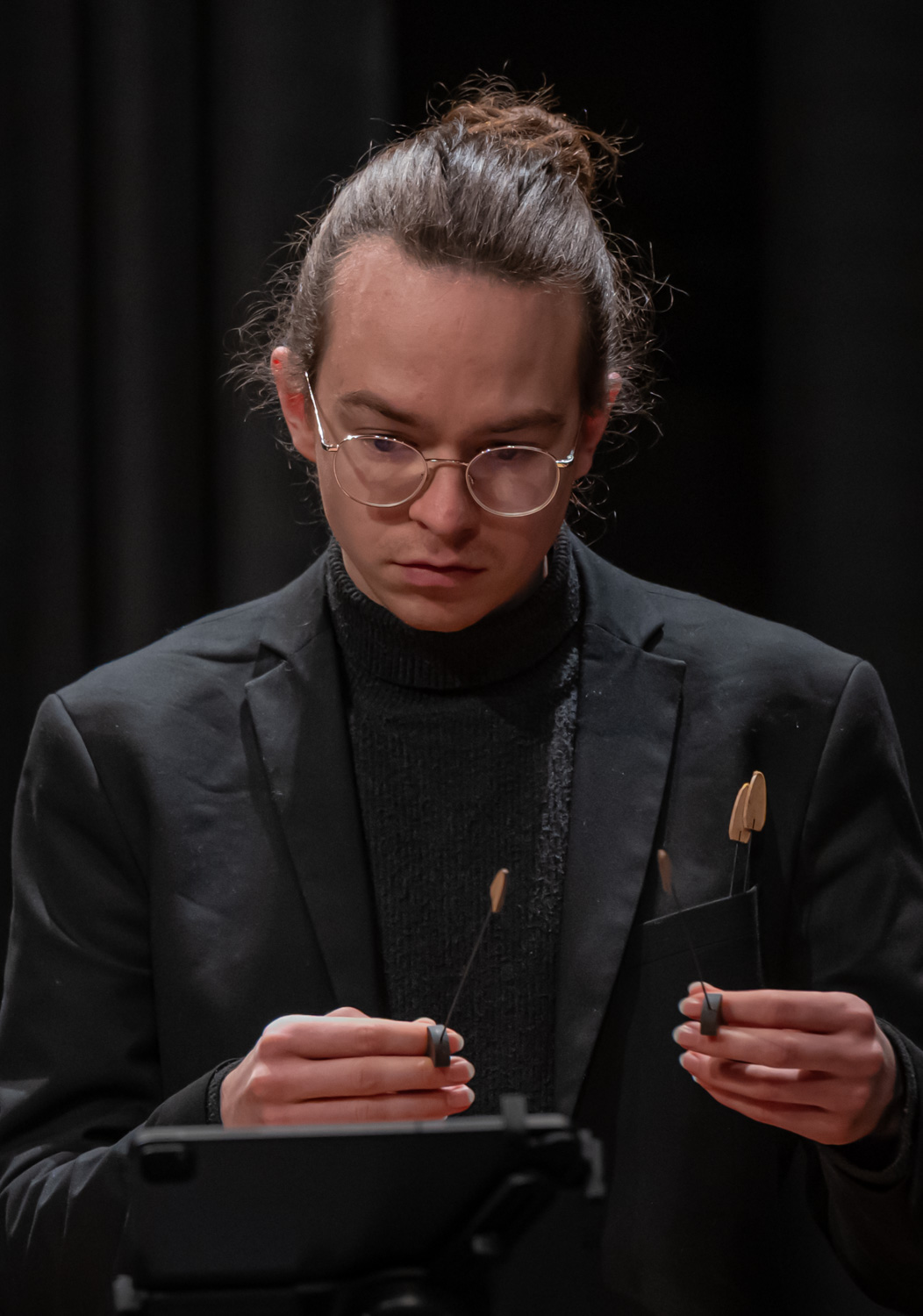 Xaver Eckert auf der Bühne im Mareissaal